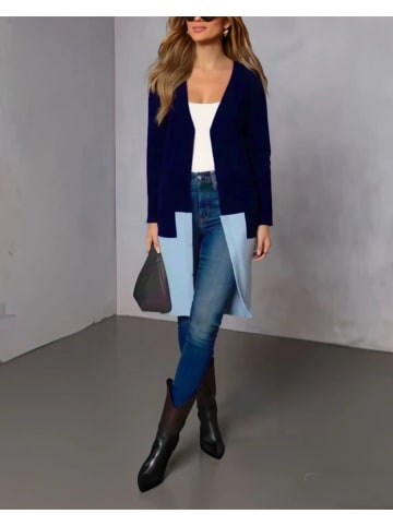 Milan Kiss Vest donkerblauw/lichtblauw