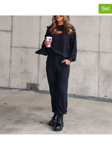 Milan Kiss 2tlg. Outfit in Schwarz