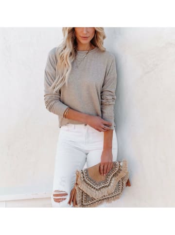 Milan Kiss Sweatshirt in Beige