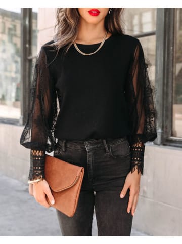 Milan Kiss Bluse in Schwarz