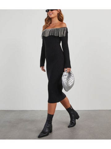 Milan Kiss Strickkleid in Schwarz