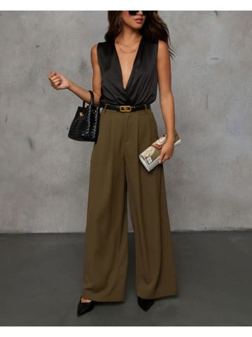 Milan Kiss Marlenehose in Khaki