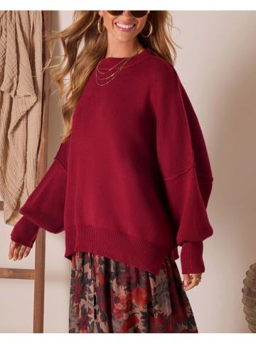 Milan Kiss Pullover in Bordeaux
