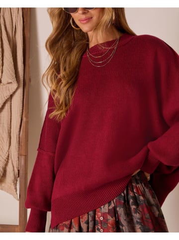 Milan Kiss Pullover in Bordeaux