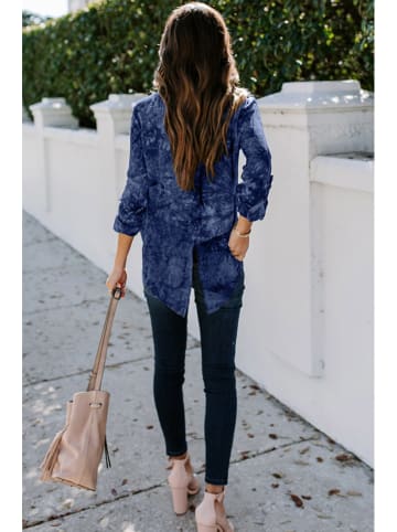 Milan Kiss Blouse donkerblauw/meerkleurig