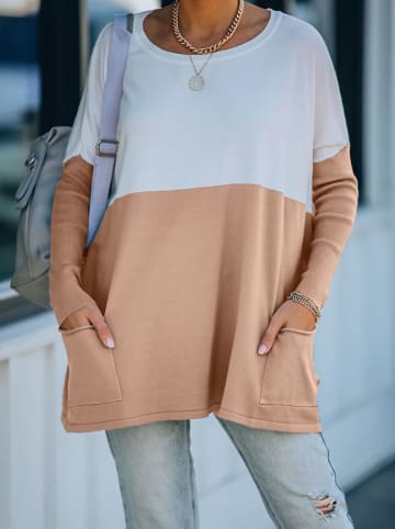 Milan Kiss Trui camel/crème