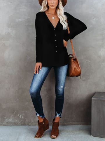 Milan Kiss Cardigan in Schwarz