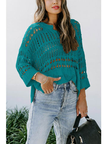 Milan Kiss Pullover in Petrol