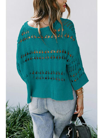 Milan Kiss Pullover in Petrol