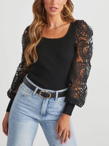 Milan Kiss Bluse in Schwarz