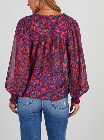 Milan Kiss Bluzka w kolorze granatowo-różowym
