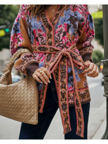 Milan Kiss Cardigan in Hellbraun