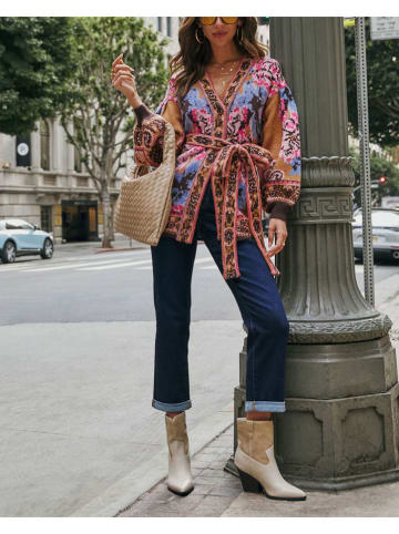 Milan Kiss Cardigan in Hellbraun