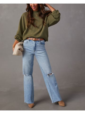 Milan Kiss Pullover in Khaki