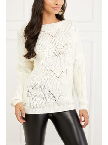 Milan Kiss Sweter w kolorze kremowym