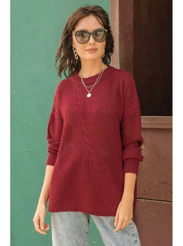 Milan Kiss Pullover in Bordeaux