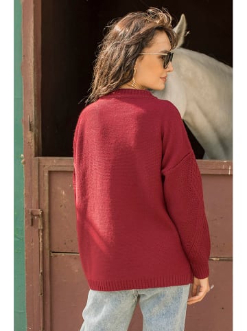 Milan Kiss Pullover in Bordeaux