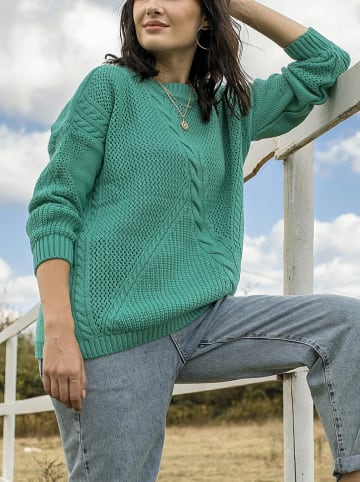 Milan Kiss Pullover in Türkis