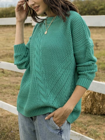 Milan Kiss Pullover in Türkis