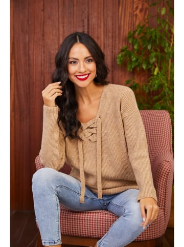 Milan Kiss Pullover in Beige