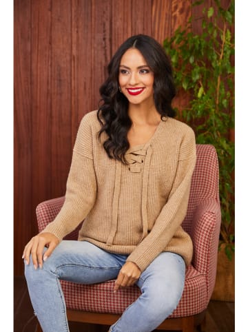 Milan Kiss Pullover in Beige