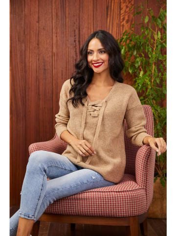 Milan Kiss Pullover in Beige