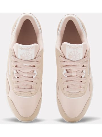 Reebok Leder-Sneakers "Clasic Nylon" in Rosa