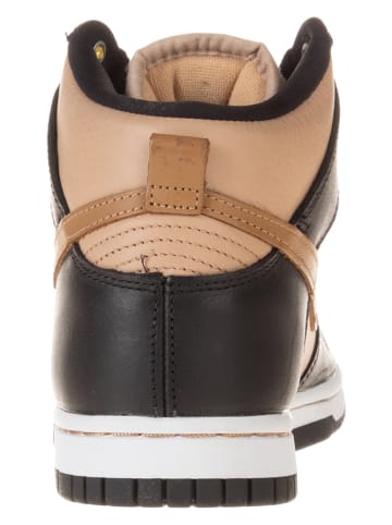 Nike Sneakersy "Dunk High Premium" w kolorze beżowo-czarnym