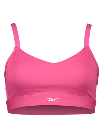 Reebok Biustonosz sportowy "Lux Strappy" w kolorze różowym