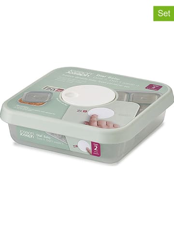 JosephJoseph 5-częściowy zestaw pojemników "Dial Baby" w kolorze zielonym
