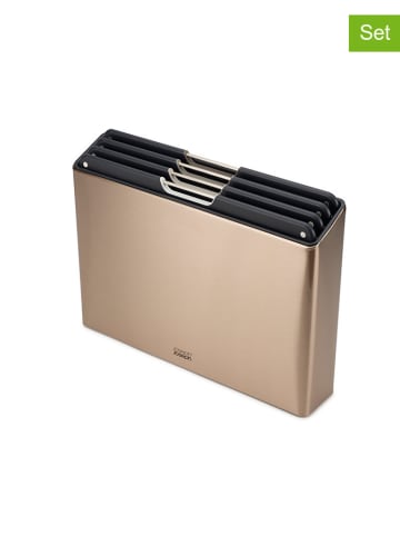 JosephJoseph 5tlg. Schneidebrett-Set in Gold