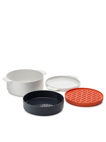 JosephJoseph 4-delige magnetronkookset "M-Cuisine" wit/oranje/antraciet