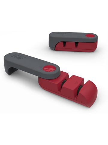 JosephJoseph Messerschärfer "Rota" in Grau/ Rot