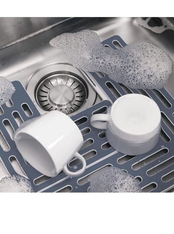 JosephJoseph 2er-Set: Waschbeckenmatte in Grau - (L)28 x (B)28 cm