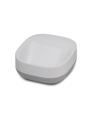 JosephJoseph Seifenschale "Slim" in Weiß/ Grau - (B)7,9 x (H)3,6 x (T)7,4 cm
