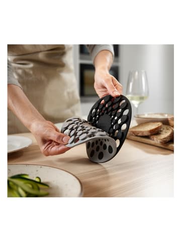 JosephJoseph 2-delige set: onderzetters "Spot-On" grijs/zwart - Ø 17 cm