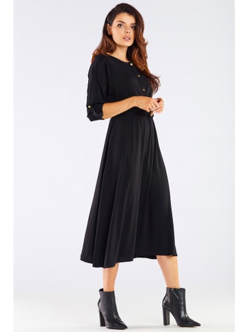 Awama Kleid in Schwarz