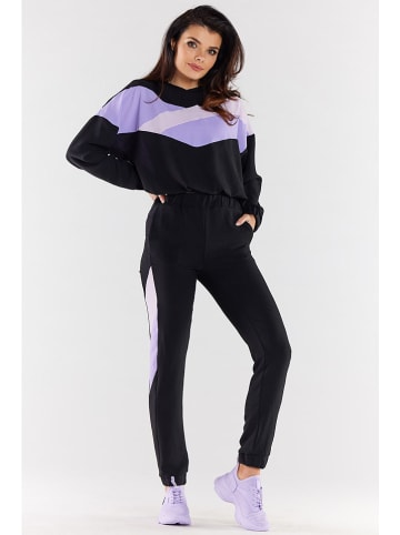 Awama Spodnie dresowe w kolorze czarnym