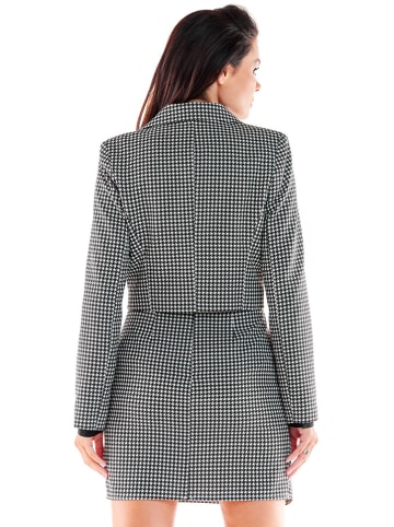 Awama Blazer zwart/wit