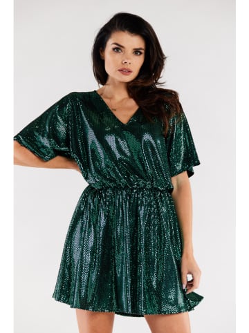 Awama Sukienka w kolorze ciemnozielonym