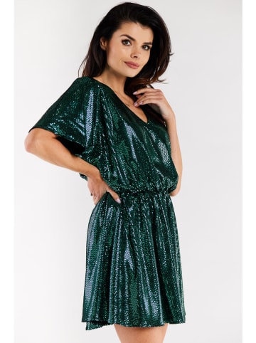 Awama Sukienka w kolorze ciemnozielonym