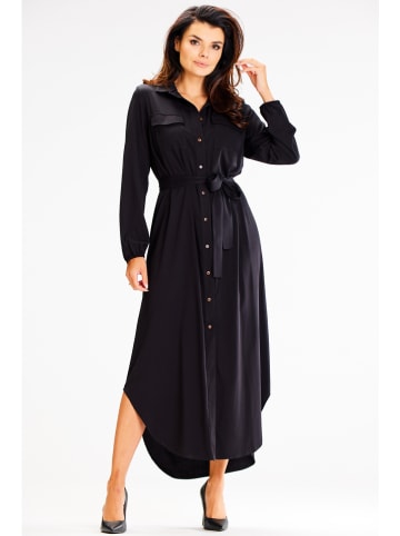 Awama Kleid in Schwarz
