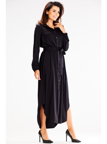 Awama Kleid in Schwarz