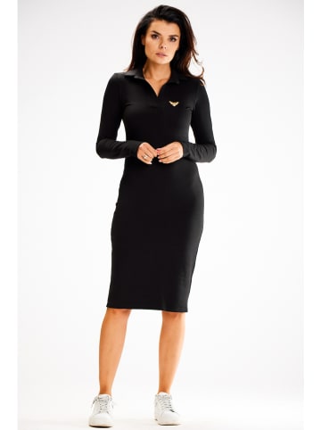 Awama Kleid in Schwarz