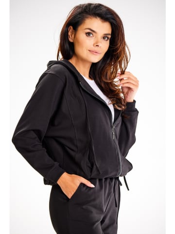 Awama Sweatjacke in Schwarz