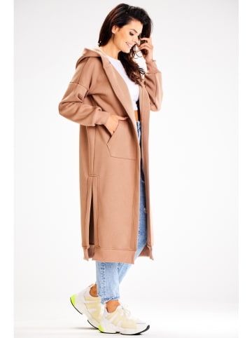 Awama Płaszcz dresowy w kolorze beżowym