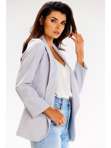 Awama Blazer lichtgrijs