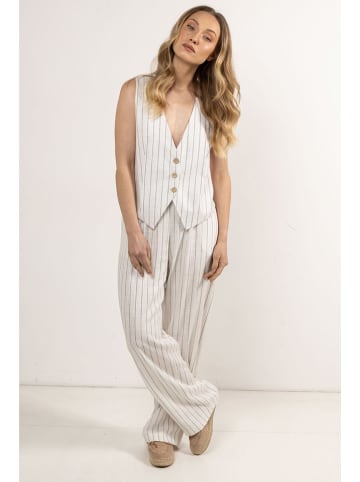 Awama Spodnie w kolorze kremowym