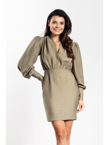 Awama Sukienka w kolorze oliwkowym