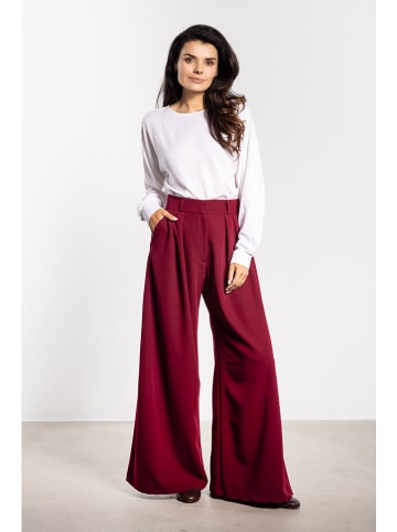 Awama Spodnie w kolorze czerwonym